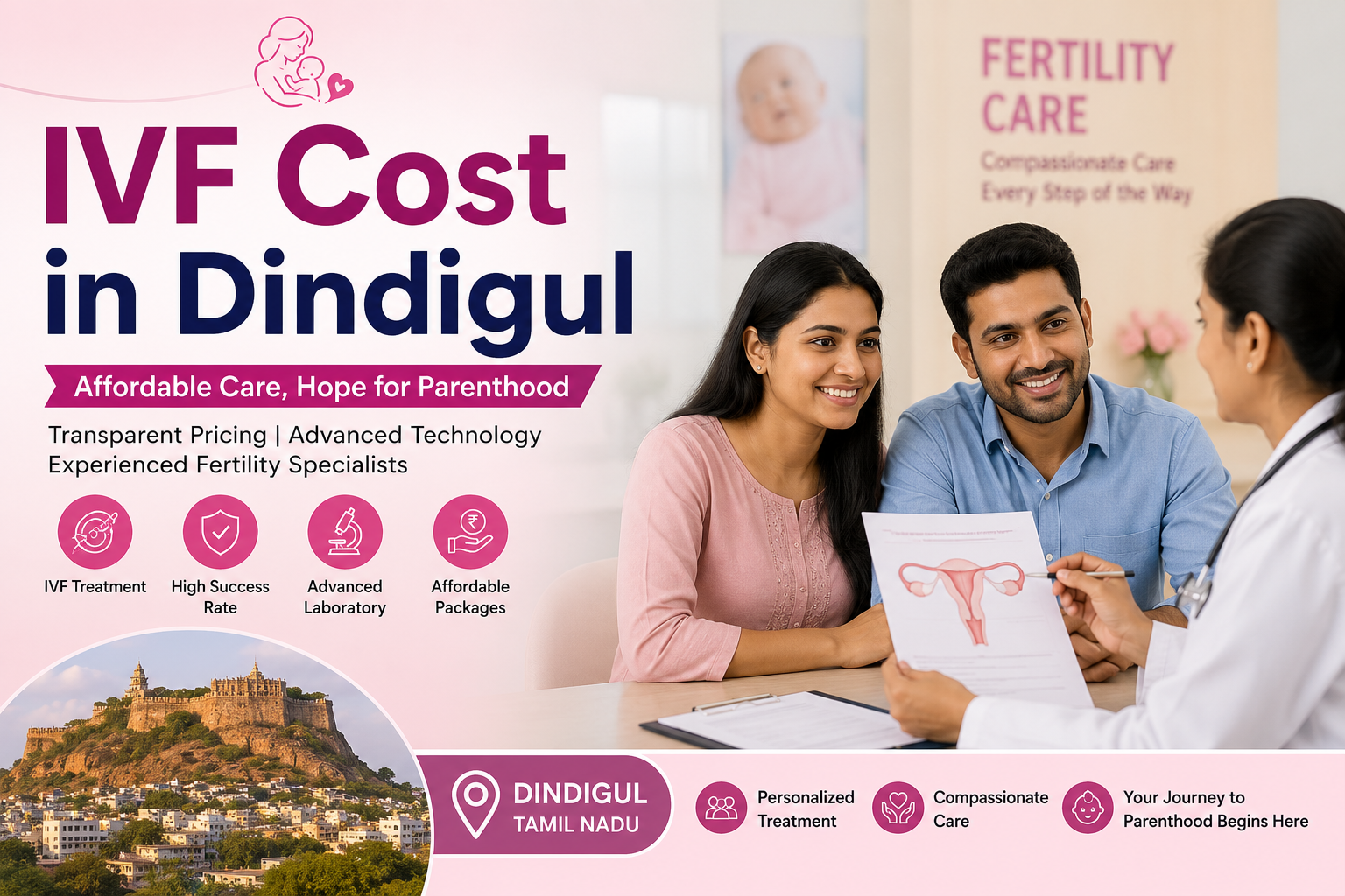 IVF Cost in Dindigul 2026 | ₹1.2&ndash;2 Lakh IVF | Test Tube Baby Cost